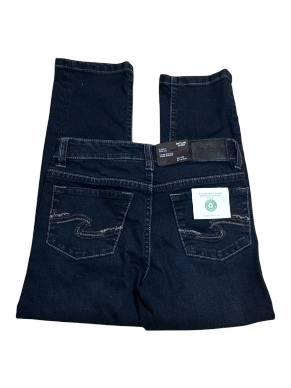 Silver Jeans Kids Dark Indigo Skinny Jeans Size 6 NWT - Picture 3 of 4